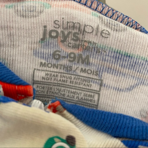 Baby Boy Car Print Footie Pajamas, 6-9 months - Picture 3 of 11